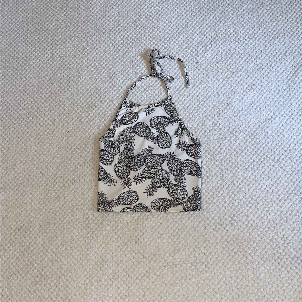 reversible patterned halter top